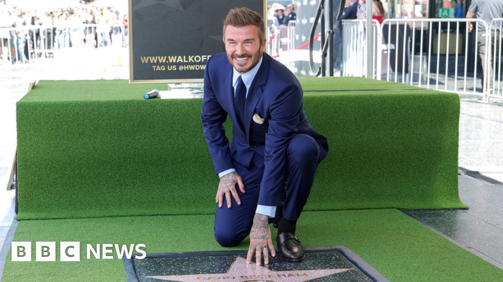 Watch: David Beckham receives star on the Hollywood Walk of Fame