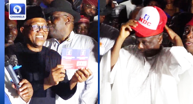Obi, Kwankwaso Join NDC, Receive Membership Cards