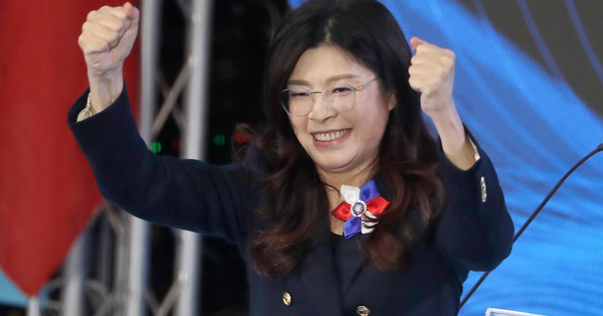 Taiwan opposition leader arrives in China on what she calls a ‘journey for peace’