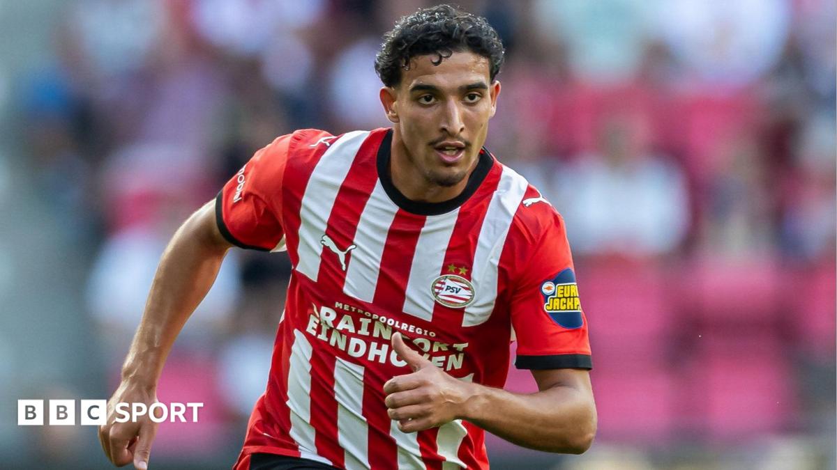 PSV winger Driouech at Ibrox before expected Rangers move