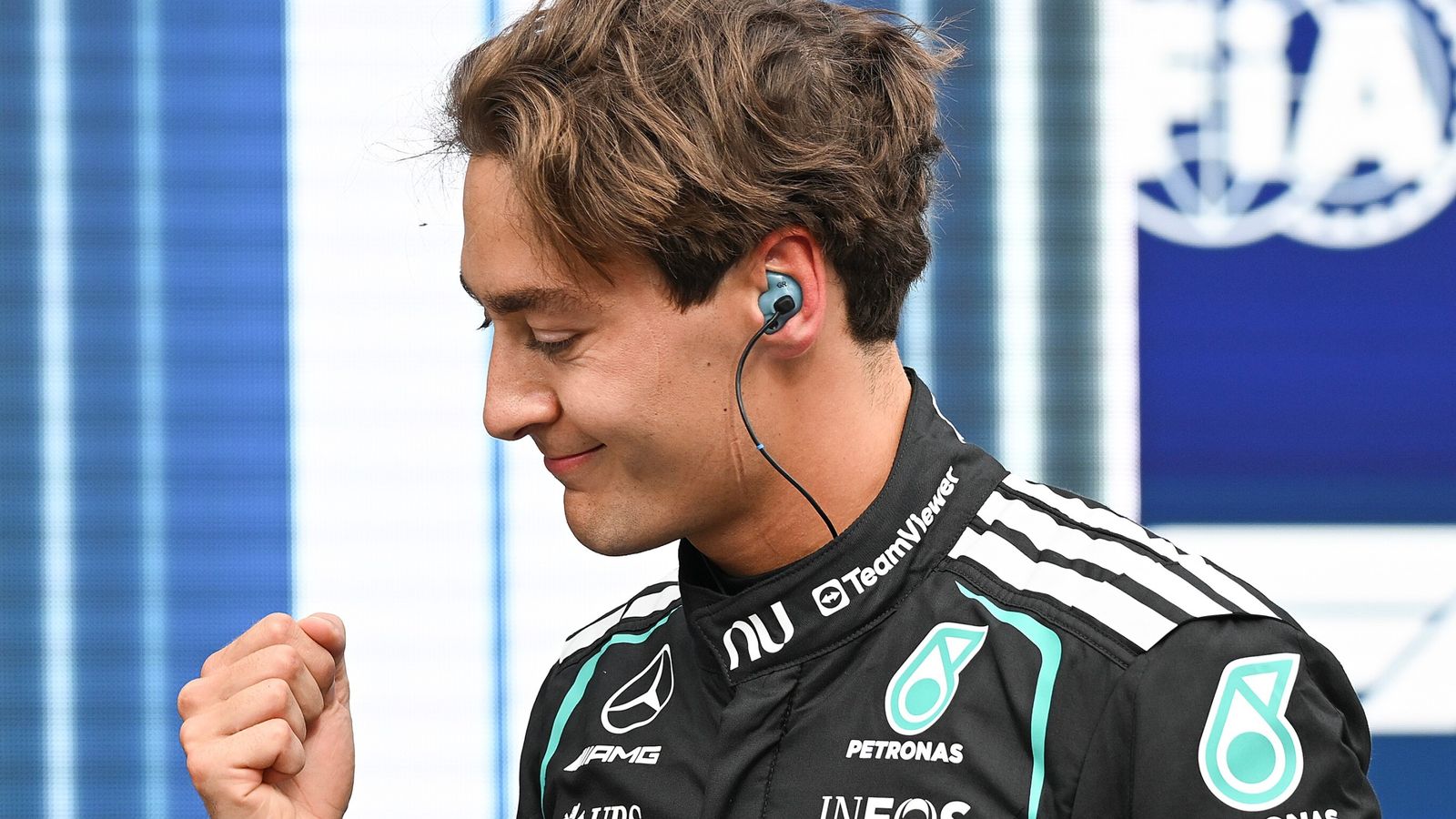 Canadian GP: George Russell snatches pole from Kimi Antonelli as battle between Mercedes drivers intensifies