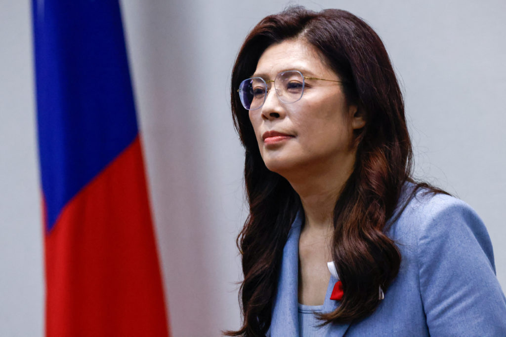 Taiwan opposition leader visits China on what she calls a 'journey to peace'