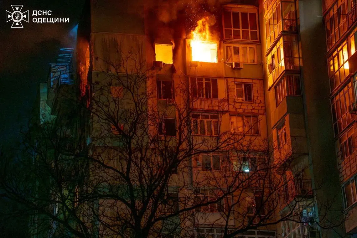 Russian attack hit port infrastructure in Ukraine's Odesa region, officials say
