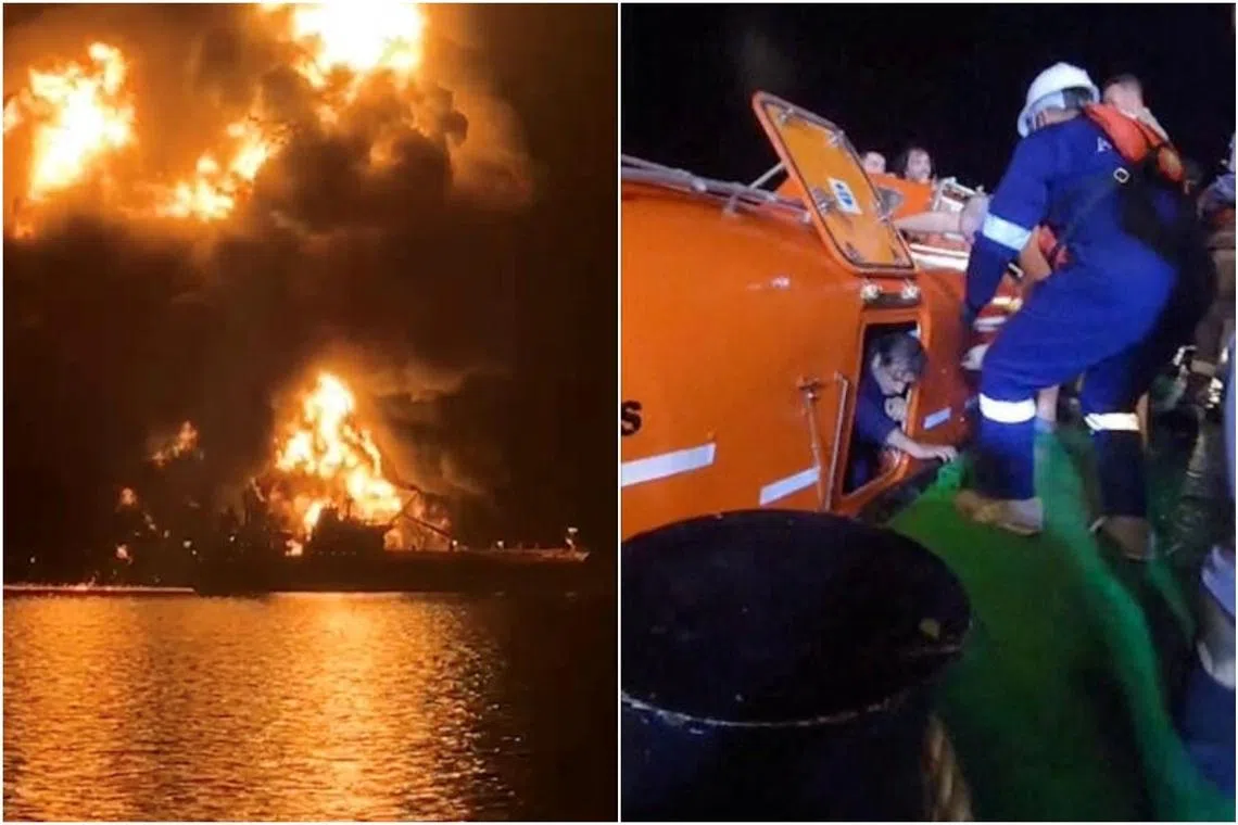 Trump and Iran signal no quick end to war as tankers burn in Iraqi waters