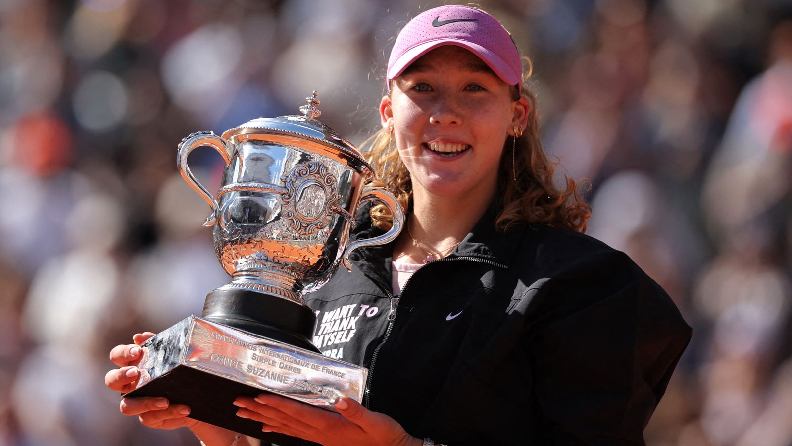 French Open: Teenager Mirra Andreeva claims first Grand Slam title with victory over Polish qualifier Maja Chwalinska