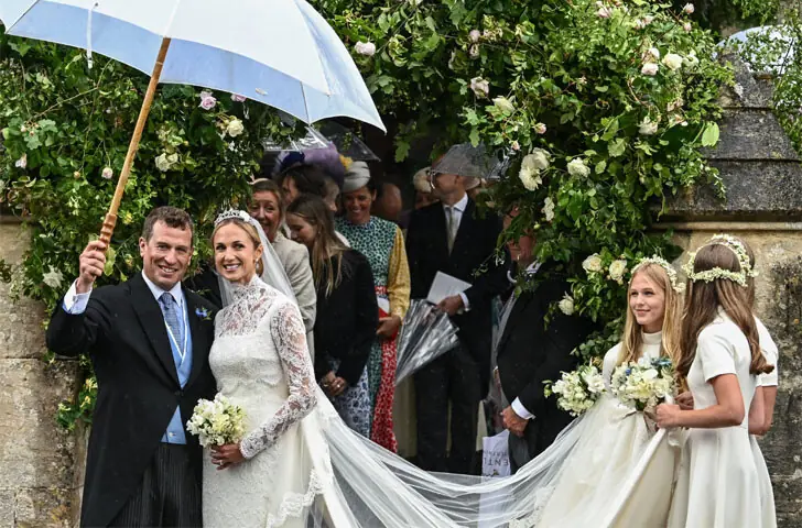 British royals attend wedding of Princess Anne’s son