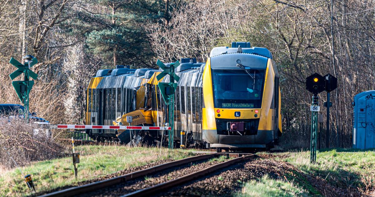 2 trains collide in Denmark, leaving 5 people critically injured