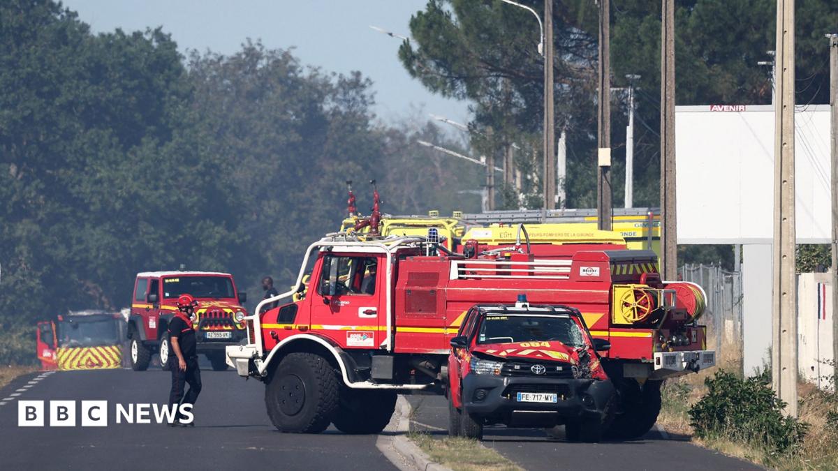 Two French firefighters die tackling blaze near Bordeaux airport