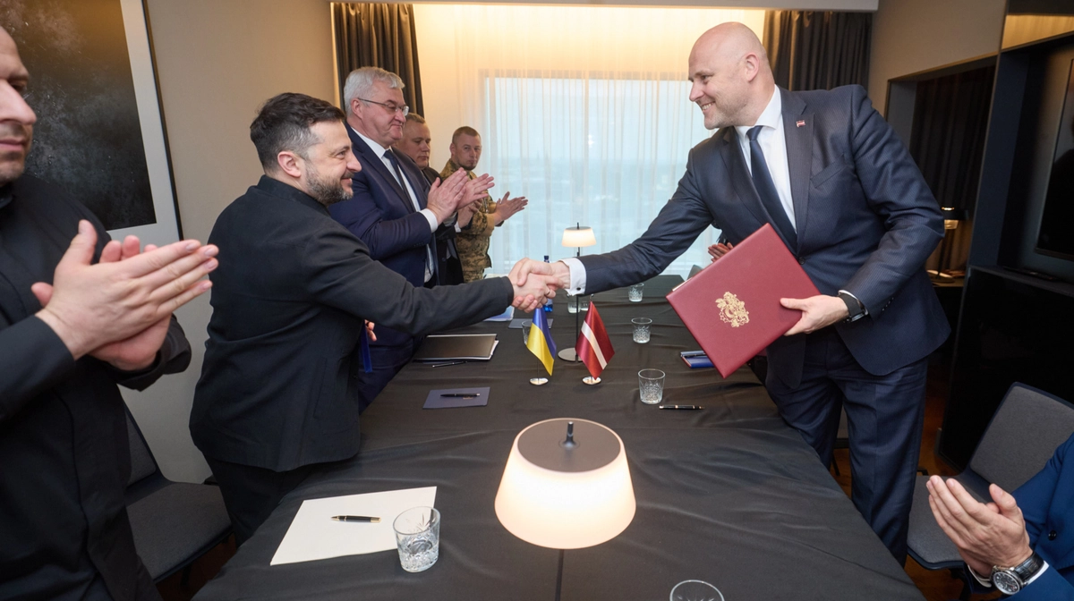 Zelenskyy signs Drone Deal with new Latvian prime minister