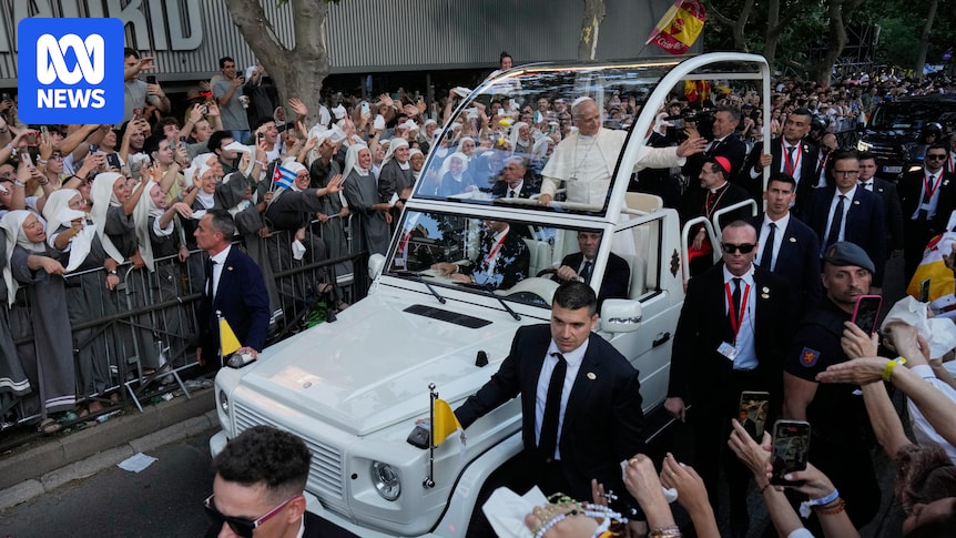 Pope Leo urges leaders not to 'fan the flames of polarisation' during visit to Spain