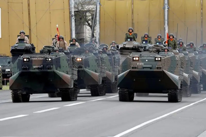 Rattled by Trump, US Allies Eye Japan's Biggest Arms Opening Since WW2
