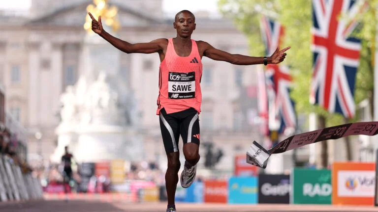 Sabastian Sawe of Kenya becomes first person to run a sub-2-hour marathon to win in London
