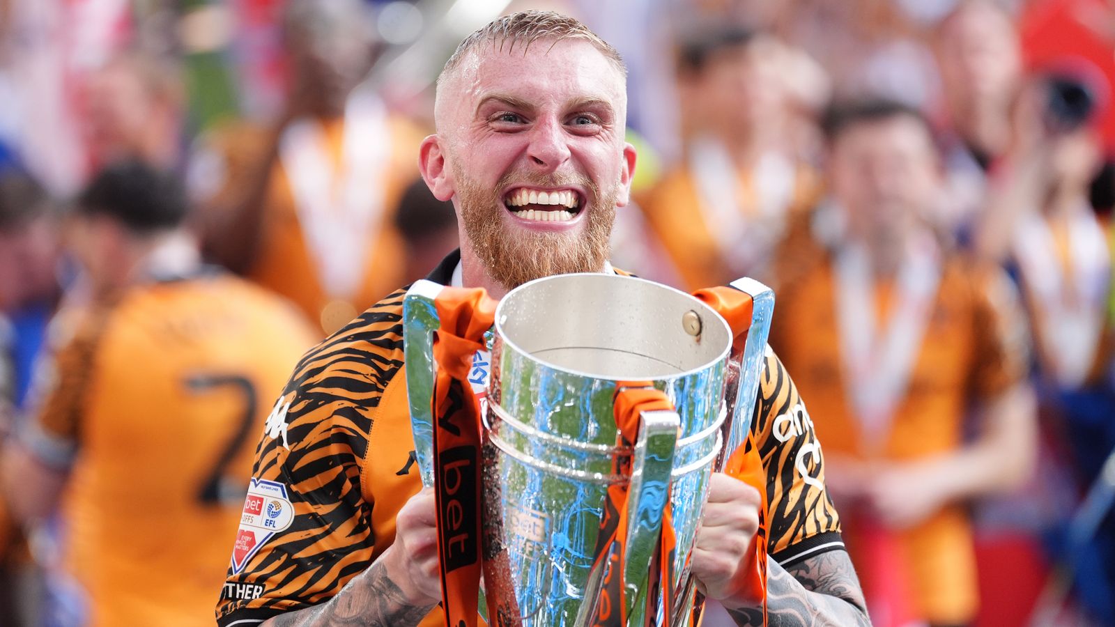 Hull promoted to the Premier League: Oli McBurnie says it was 'written for me' to score the play-off final winner at Wembley