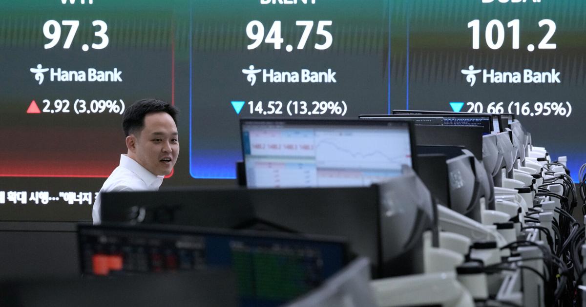 Oil prices jump back up near $100 a barrel on skepticism over fragile US-Iran ceasefire