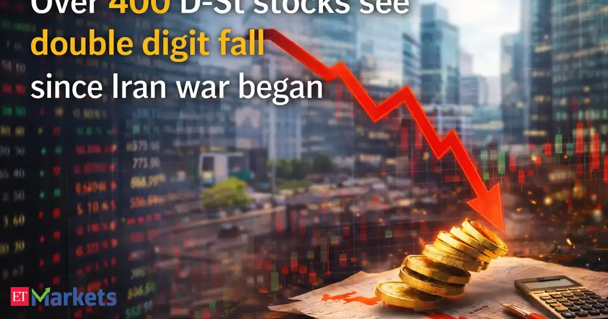 Iran war bloodbath: Over 400 Indian stocks see double-digit fall since conflict began