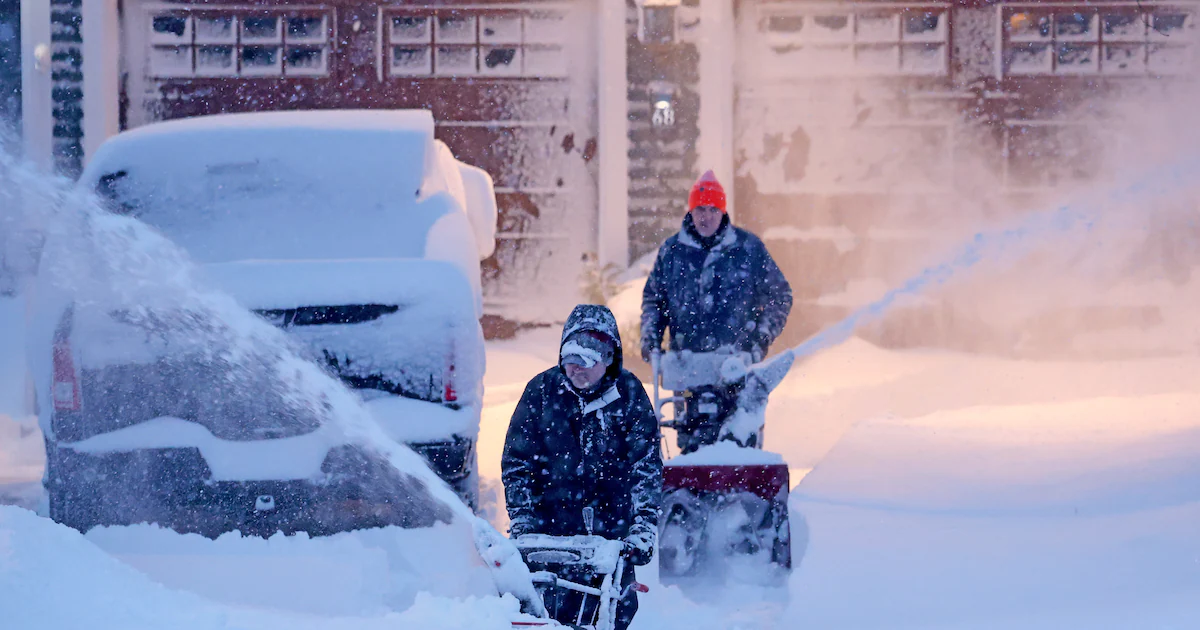Northeast digs out after big winter storm disrupts flights, closes schools