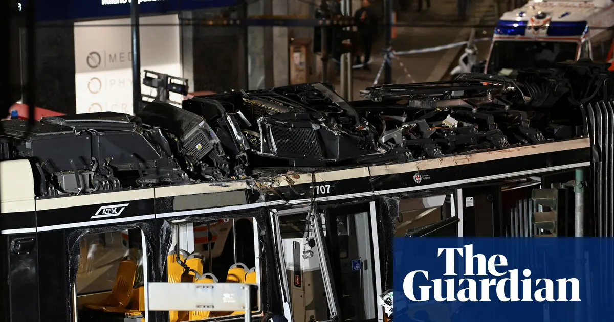 Two dead and 38 injured after tram derails in Milan