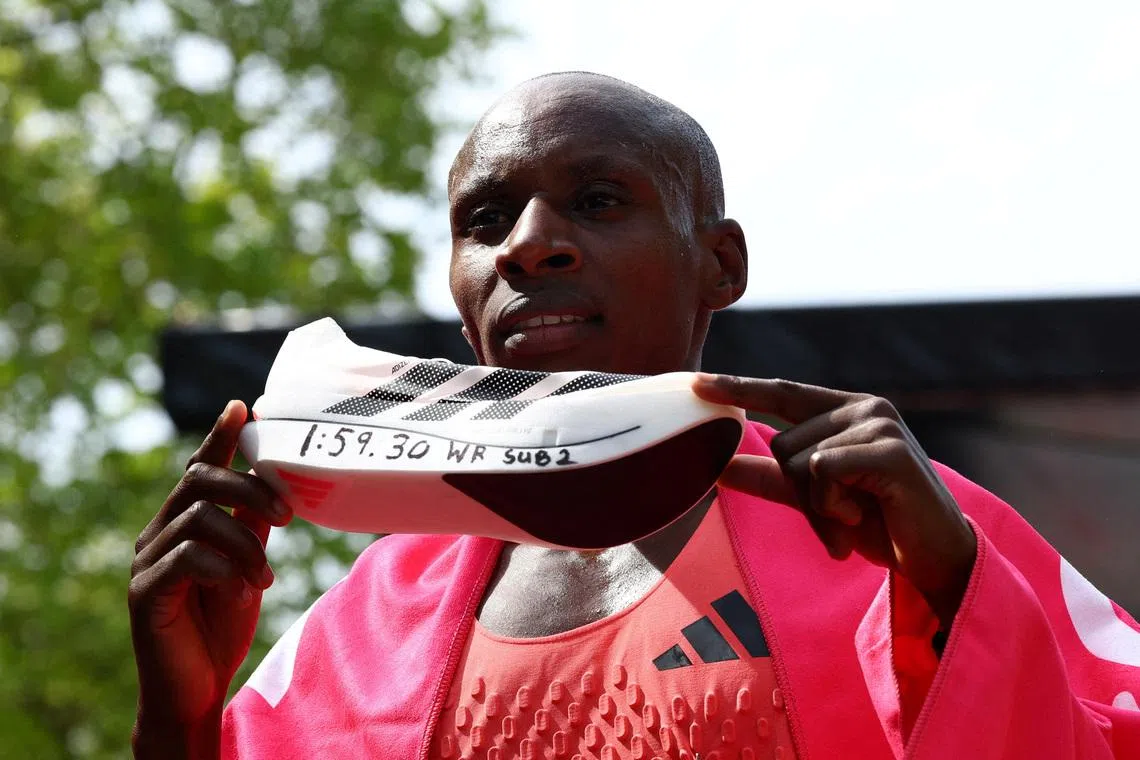 Adidas shares rise after 'supershoe' helps seal sub-two hour marathon win
