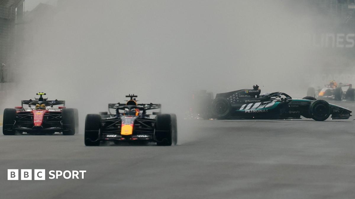 Verstappen wins sprint after Russell crashes out
