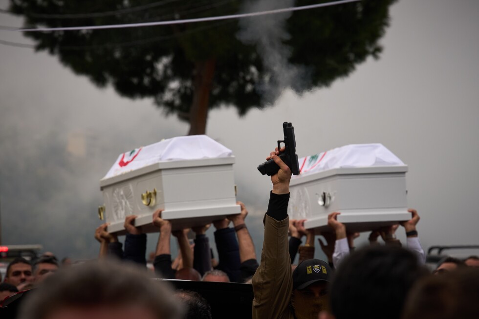 Lebanon buries a Christian official killed in an Israeli strike as anti-Hezbollah anger surges
