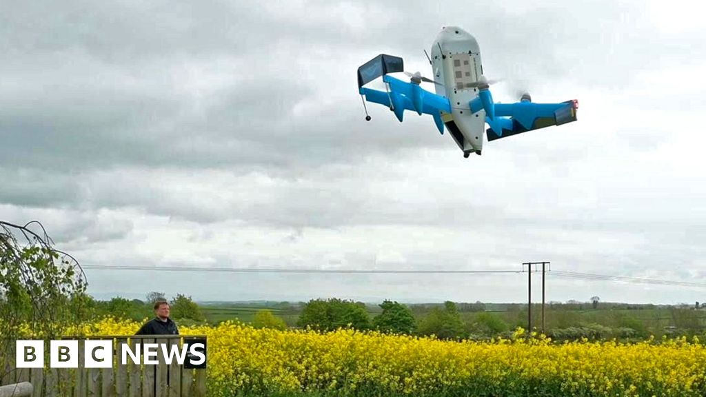 Watch: Drone delivers first Amazon parcels in UK