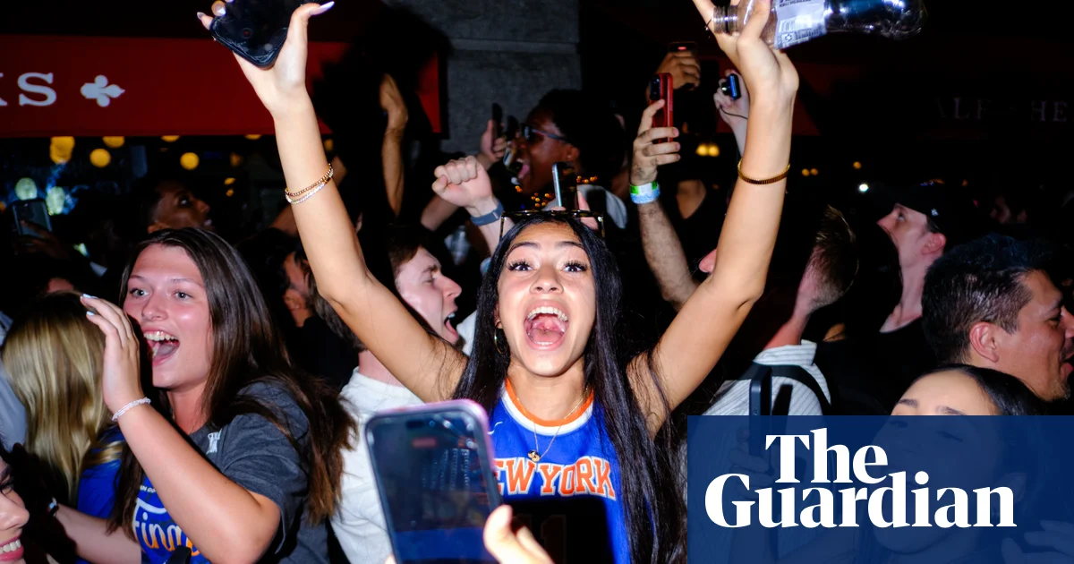 Ecstasy and chaos grip New York City after Knicks win long-sought NBA title – in pictures