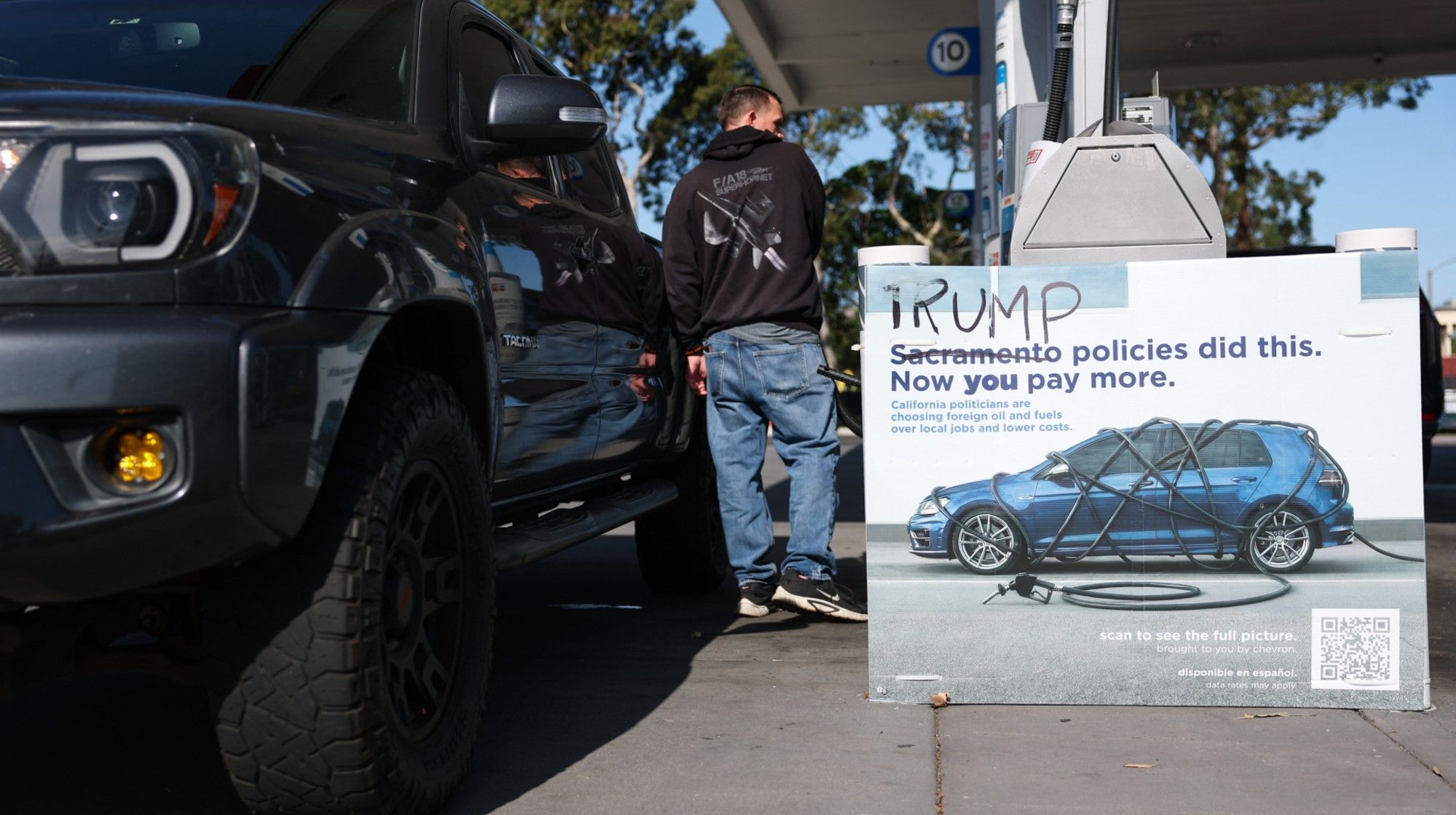 Trump says Iran truce on 'life support,' seeks gas tax pause