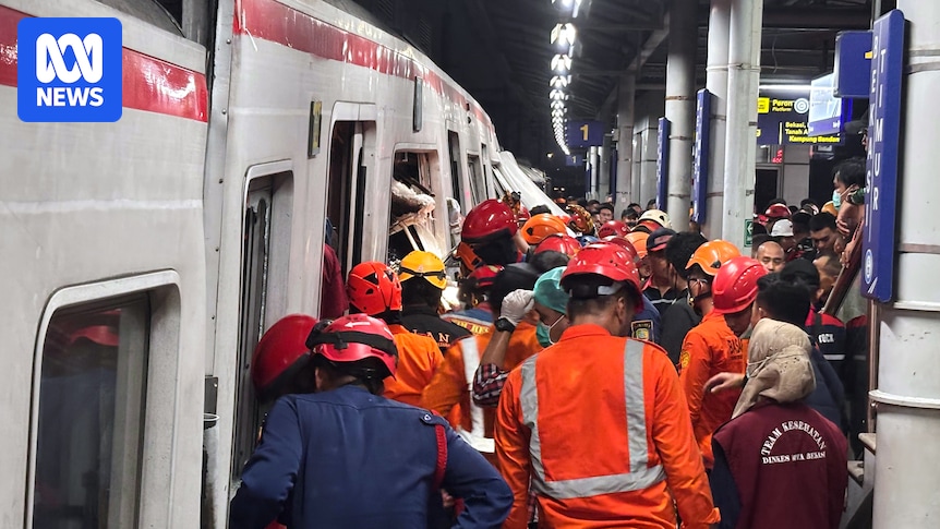 Train collision near Jakarta kills four and hospitalises dozens as mass evacuation underway