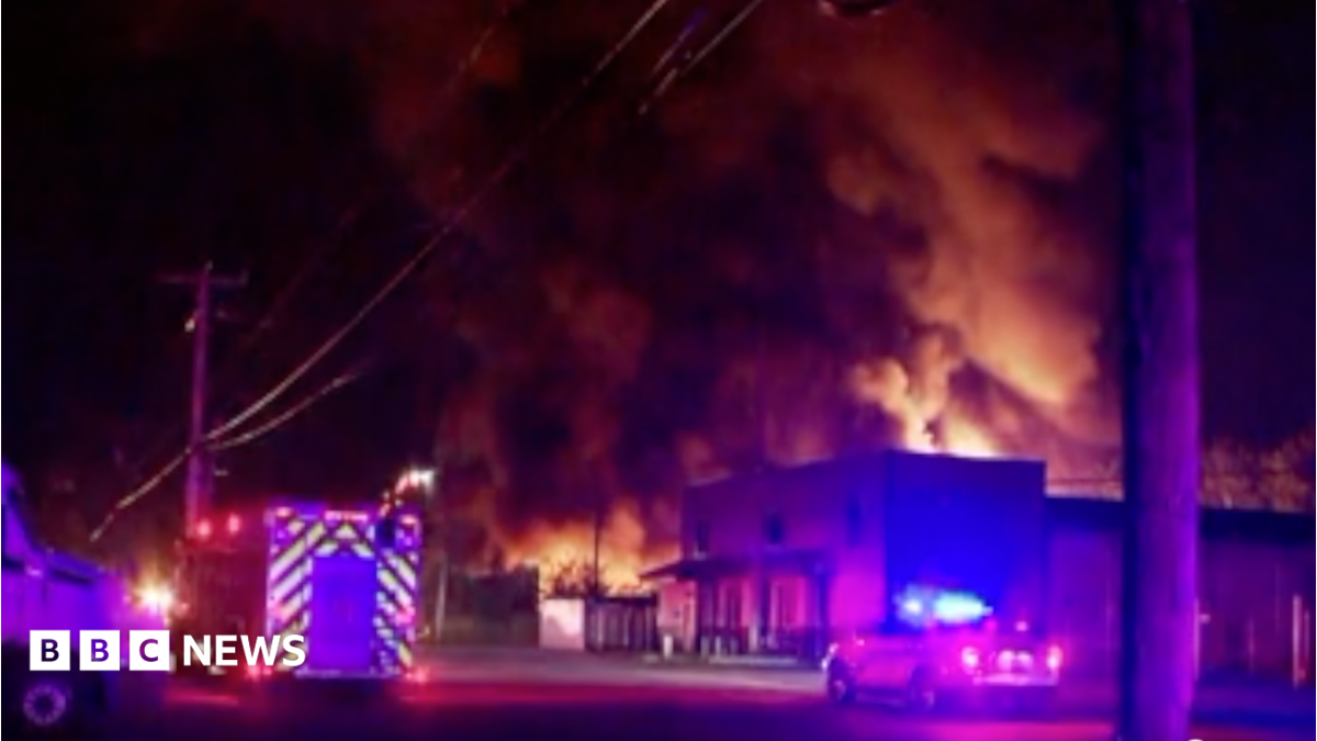 Firefighters tackle blaze in Ohio after industrial explosion