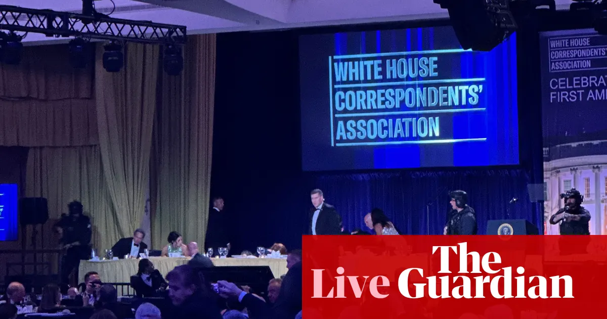 Suspect ‘armed with knives and guns’ charged after shooting at White House correspondents’ dinner – as it happened