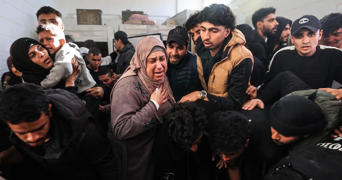 Israeli airstrike kills at least 10 outside Gaza school housing displaced Palestinians