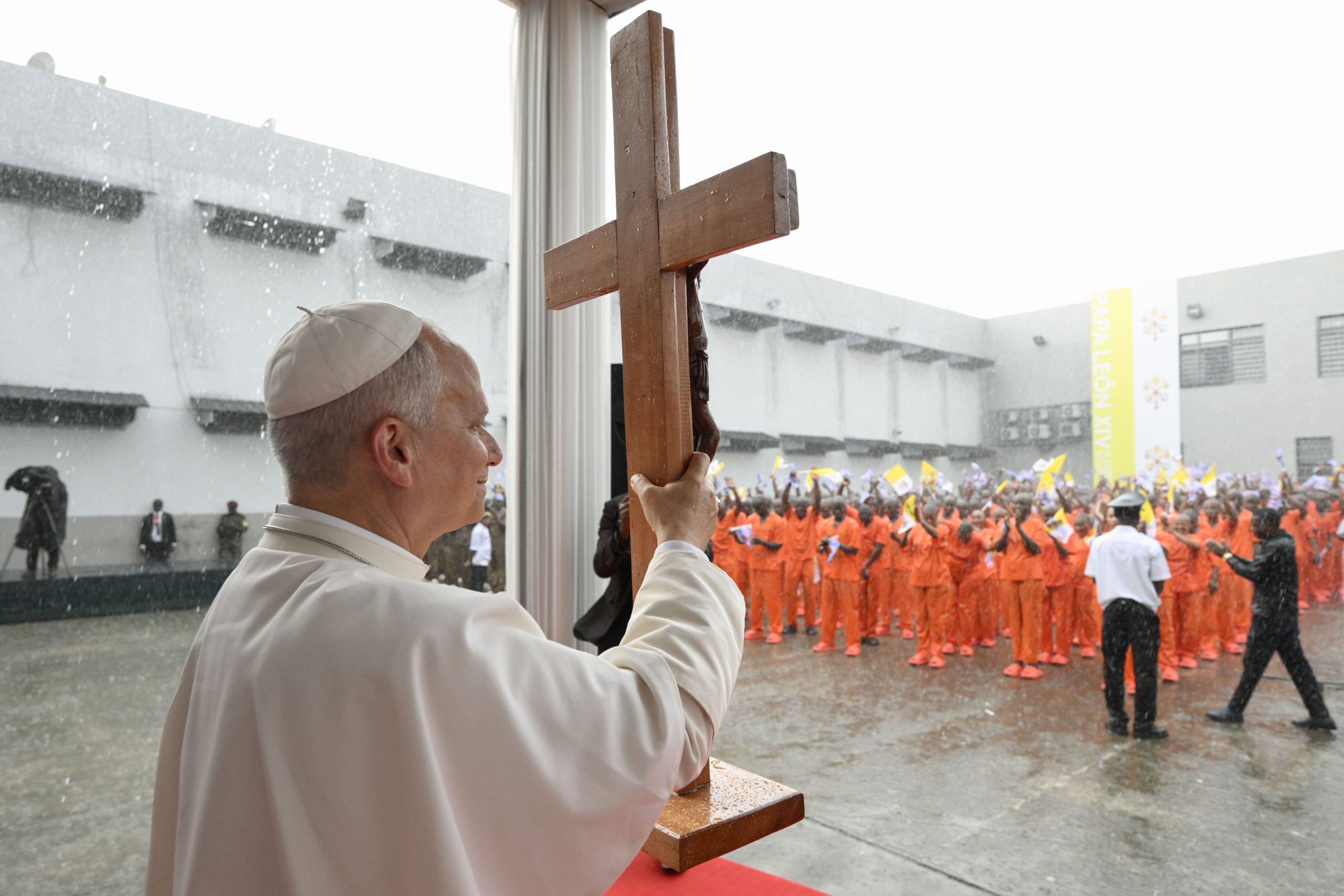 Pope Leo tells inmates ‘you are not alone’ during Equatorial Guinea prison visit at end of Africa tour