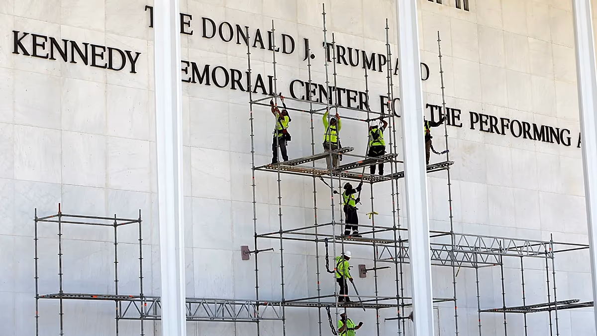 Federal judge rejects bid to halt removal of Trump's name from Kennedy Center building