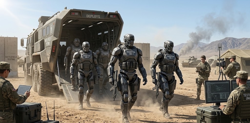 U.S. Company Foundation Deploys Phantom MK-1 Humanoid Robots to Ukraine for Battlefield Testing