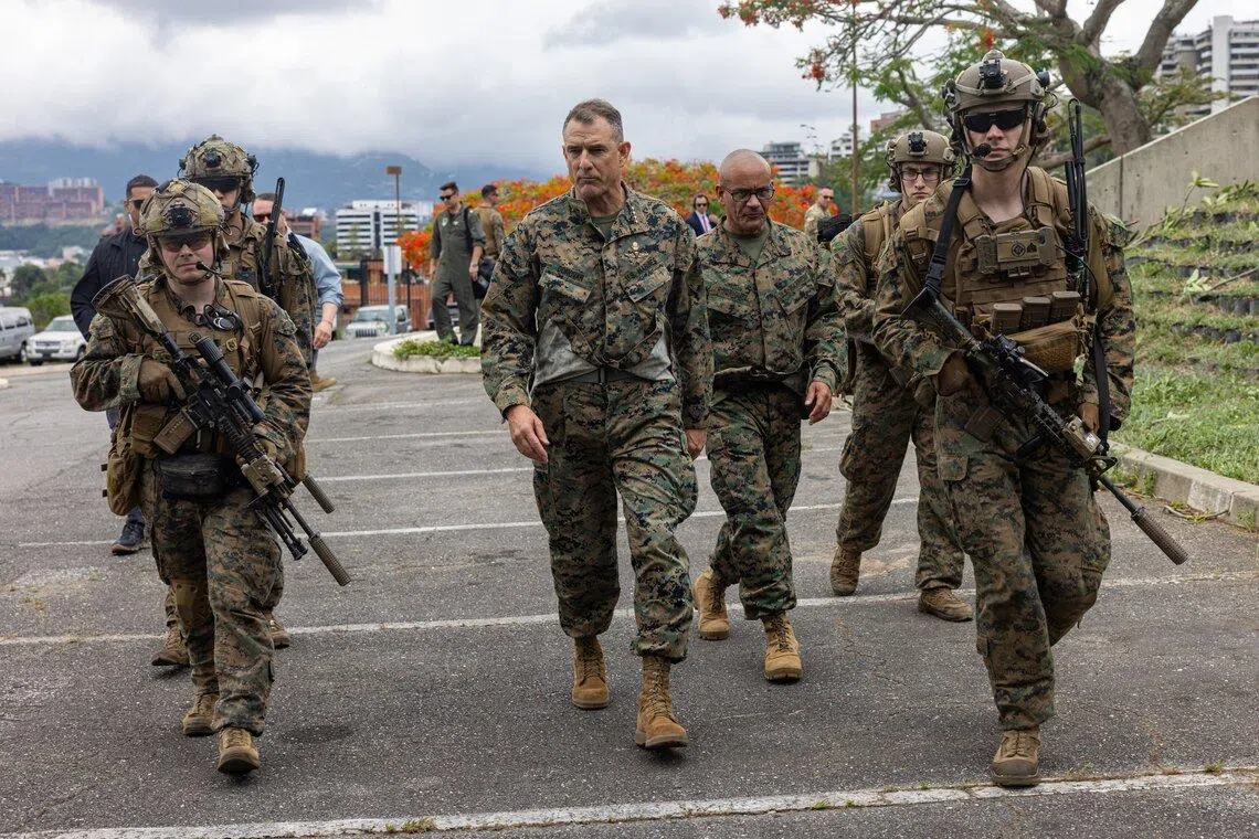 US conducts military drill over Venezuelan capital Caracas