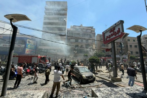 Israel says strikes Hezbollah targets in Beirut's southern suburbs