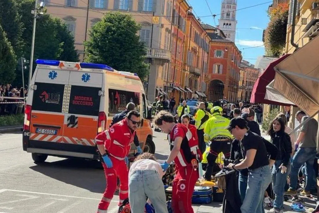 At least eight injured as car rams into pedestrians in Italy’s Modena