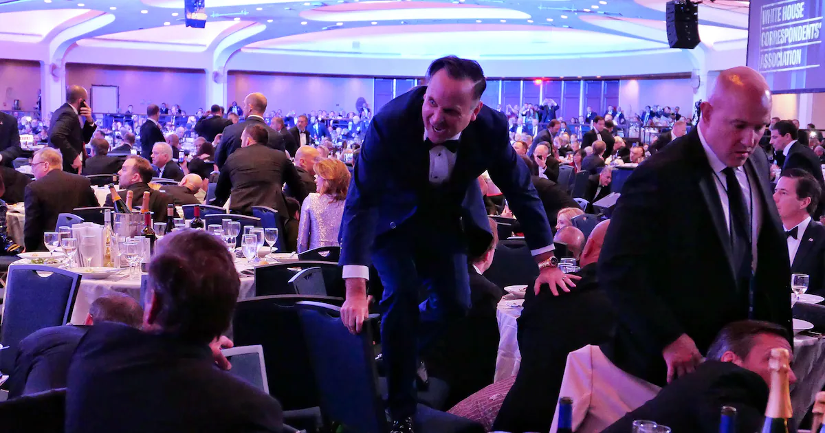 Hollywood Mogul Casually Chows Down as WHCD Shooting Chaos Unfolds