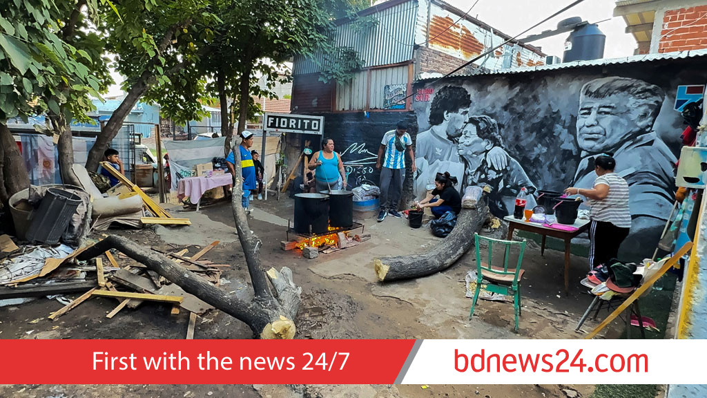 Maradona’s former home turned soup kitchen