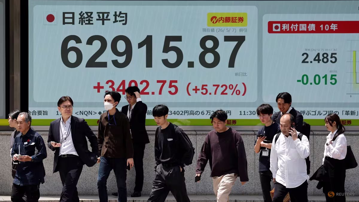 Asian stocks hit record high, dollar wobbles on US-Iran peace deal hopes