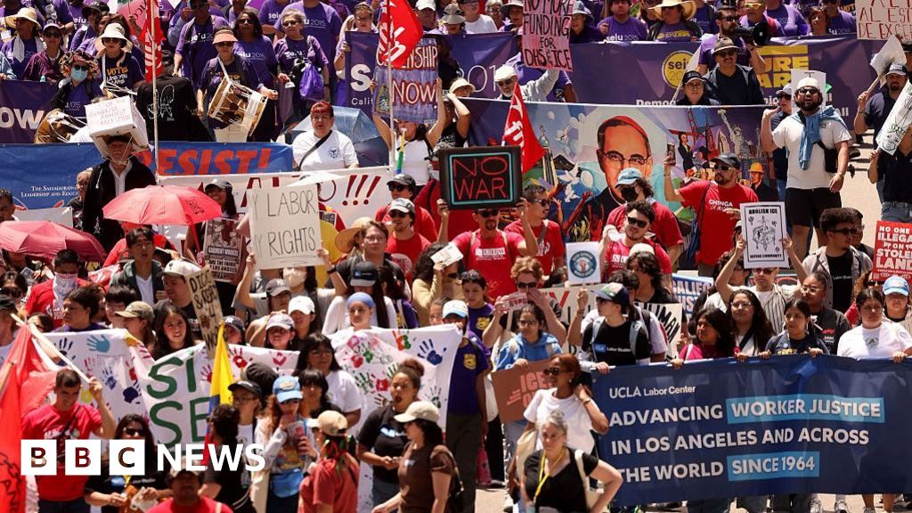 Watch: May Day protests take place across major US cities