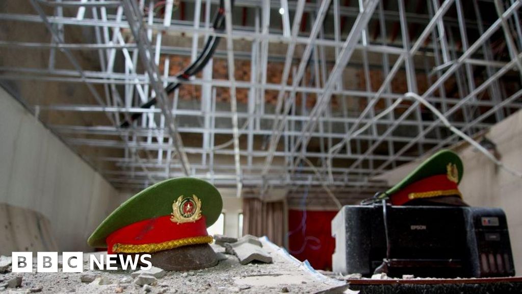 Fake Australian, Chinese and Brazilian police stations: BBC goes inside a seized scam compound