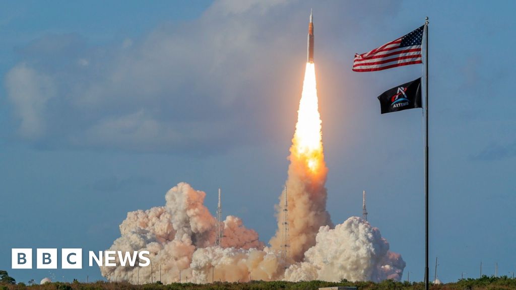 Watch the moment Artemis II blasts into space