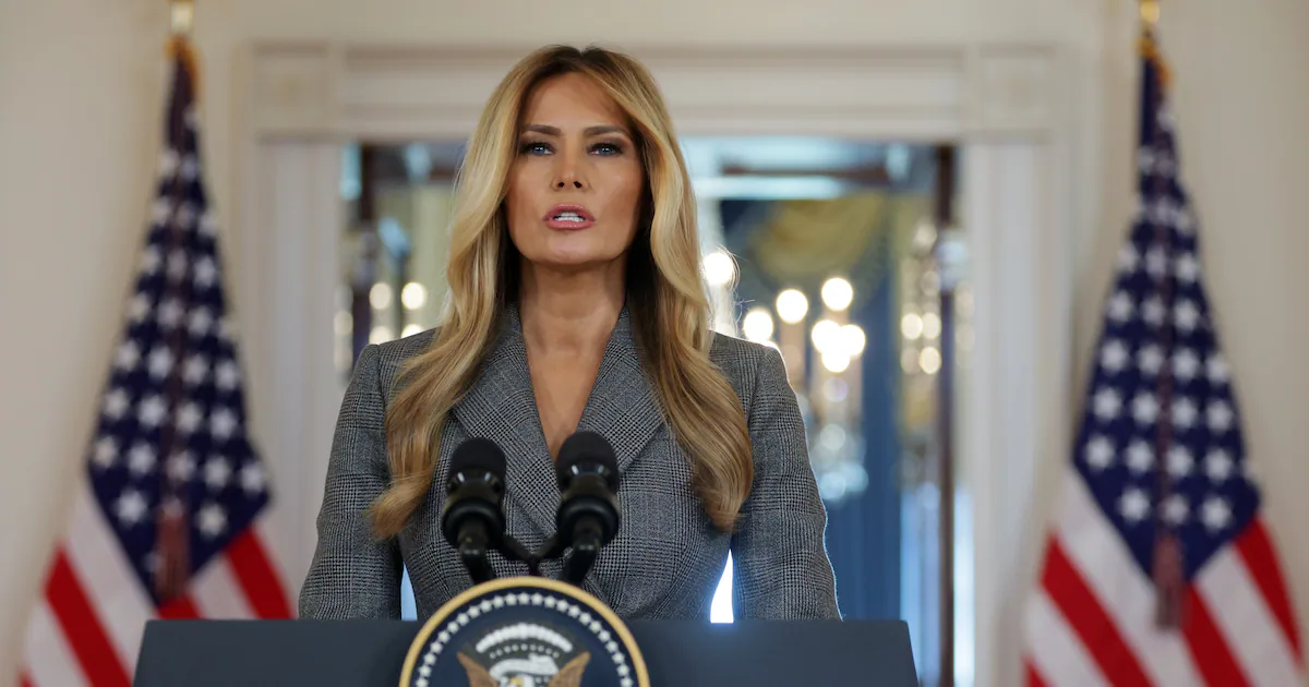Melania Trump says she never had a relationship with Epstein in unplanned address
