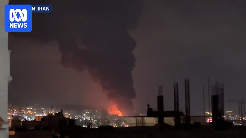 Blazes at oil facilities light up Tehran’s night sky
