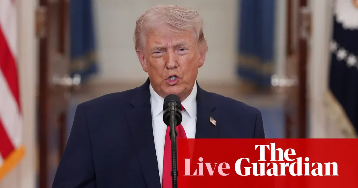 Middle East crisis live: Trump says US close to ‘finishing the job’ in Iran during prime-time address