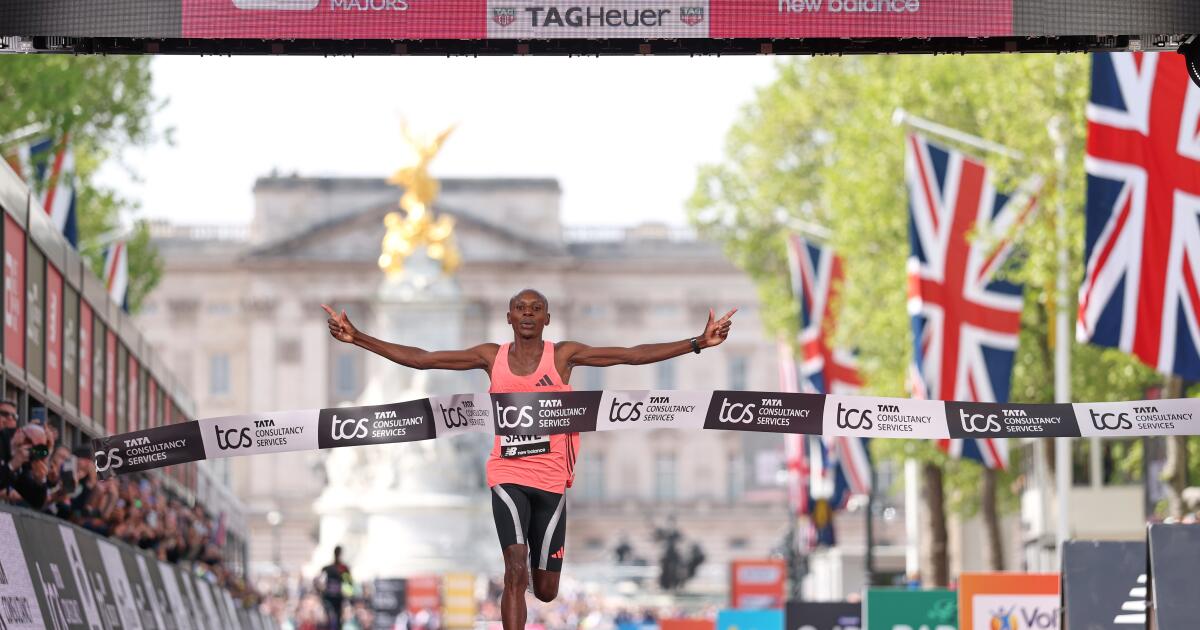 Sabastian Sawe breaks fabled two-hour marathon barrier, shatters world record