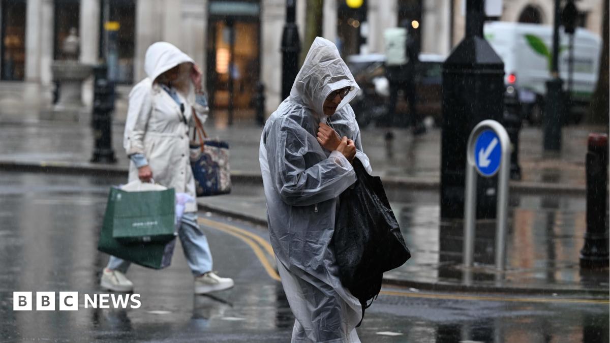 More downpours and thunderstorms are heading the UK's way