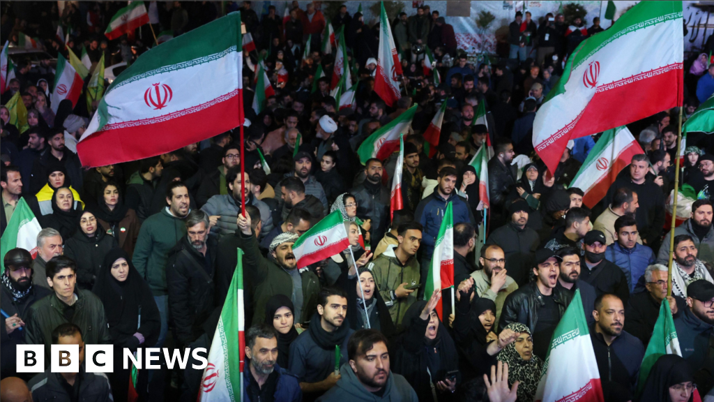 Watch: Iranians gather in Tehran following ceasefire announcement