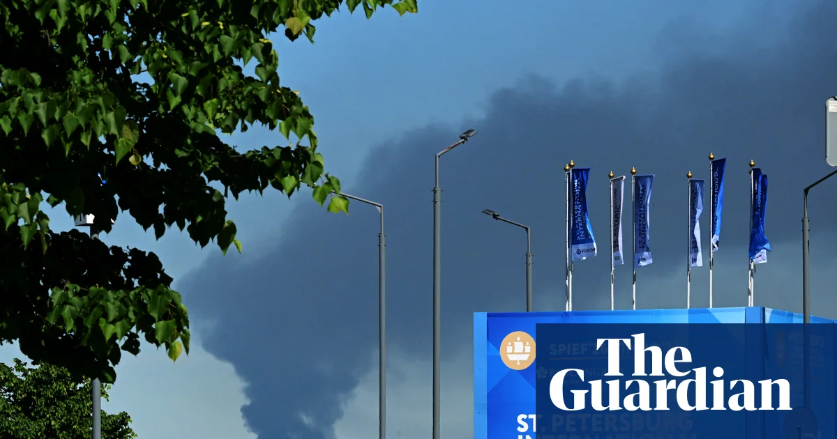 Ukrainian drones hit St Petersburg as ‘Russian Davos’ opens in city